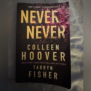 Never Never by Colleen Hoover & Tarryn Fisher - Black & Purple Paperback